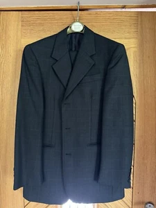 MOSS Grey Checked Suit Jacket & Trousers - 36R jacket, 30R trousers - Picture 1 of 7