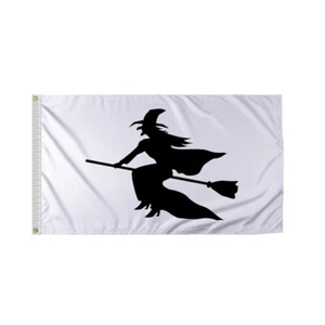 Promo Patriot's Witch Novelty Boat Flag 12"x18" 200D Nylon, Brass Eyelets - Picture 1 of 6