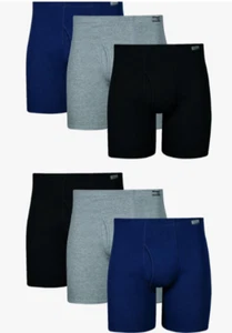NEW Hanes Men's 6 Tagless Boxer Briefs Cool Comfort Moisture-wicking Size Small - Picture 1 of 1