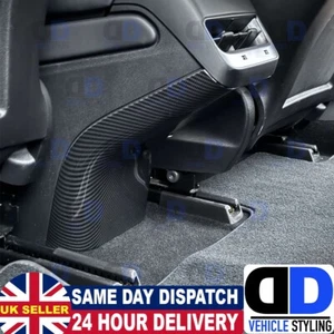 Tesla Model 3 Y 2019-2024 2nd Row kick Cover Carbon Fibre Look Interior Trim - Picture 1 of 7