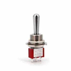 T8014-Z1BQ Large Long Handle 3Pin ON-OFF-ON 3 Positions SPDT Mini Toggle Switch - Picture 1 of 5