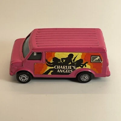 Vintage 1977 Corgi Juniors Charlies Angels Pink Chevy Van Die-Cast 1:64 KG JD - Image 1 of 4