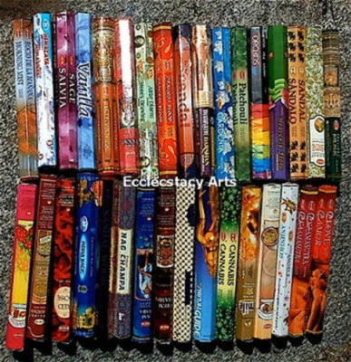 INCENSE sticks-Home Fragrance COLLECTION-Assorted HEM,Kamini, & MORE-FREE burner - Image 1 of 2