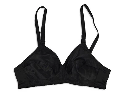 Sutiã vintage Gelmart tamanho 34 A sem fio preto maricas - Imagem 1 de 4