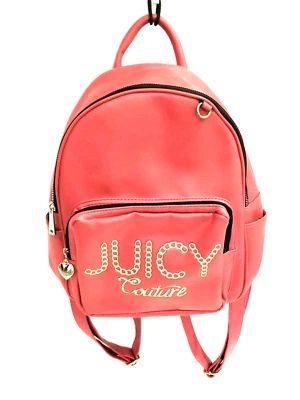 MOCHILA CHILE ROJA CON DETALLES DORADOS LIGERAMENTE USADA Juicy Couture Foto 1 de 4
