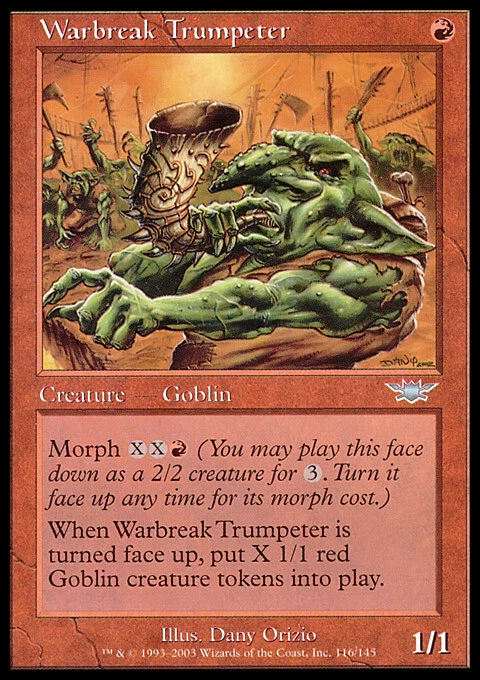 Magic the Gathering MTG Warbreak Trumpeter (116) Legions   LP - Image 1 of 1