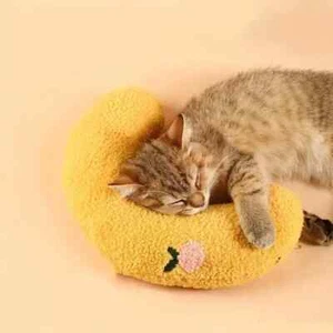 Comfortable Cat Sleeping Pillow, Thickened Cozy Plush Cat Calming Pillow For Nec - Picture 1 of 6