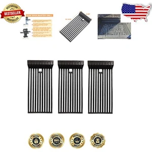 Efficient Matte Enamel Grill Grates for Broilmaster - 3-Pack Replacement - Picture 1 of 11