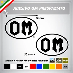 Adesivi OM camion trattori agricoli OFFICINE MECCANICHE vinile mezzo d'opera - Picture 1 of 1