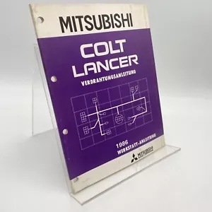 Mitsubishi / Colt Lancer/ 1986/ Instrucciones de Cableado/Werkstattanleitung - Imagen 1 de 9