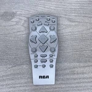 Genuine OEM RCA REM-301 Silver CD Tuner Tape Audio System Remote Control TESTED - Picture 1 of 6