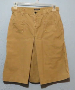 Vintage Polo Jeans Co. Ralph Lauren Womens Size 4 Corduroy Tan Skirt 1990s - Picture 1 of 6