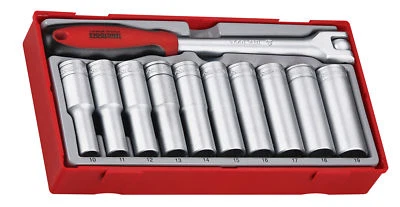 Teng Tools TT1211 - 11 Piece 1/2 inch Drive Deep Socket Set - Image 1 of 3