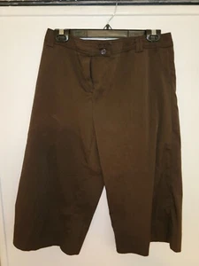 Studio 1940 Size 10p Brown Capri Pants - Picture 1 of 5