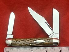 CASE TESTED XX (1920-40) 6347 Premium Stockman Knife GREENBONE Handles NR