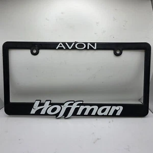 Hoffman Avon Black Plastic License Plate Frame Front Or Rear - Bild 1 von 2