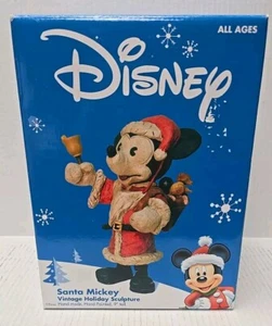 Disney Santa Mickey Vintage Urlaub Skulptur Figur handgefertigt 9" groß - Bild 1 von 17