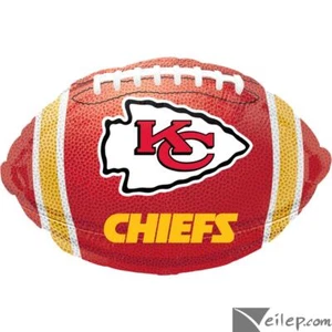 Anagram Kansas City Chiefs Jr Shape Mylar 21" Football Football Foil Balloon,... - Picture 1 of 1