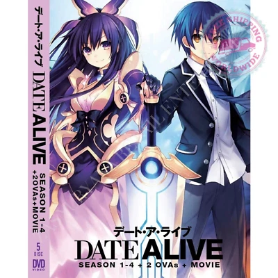 Date A Live Season 1-4 + 2 OVA + Movie Japanese DVD Anime English Dubbed - Image 1 of 4
