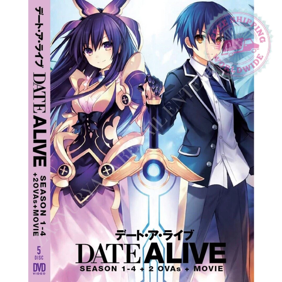 Date A Live Season 1-4 + 2 OVA + Movie Japanese DVD Anime English Dubbed - Image 1 of 4