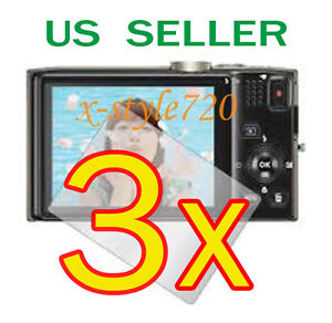 3x Clear LCD Screen Protector Guard Film For Nikon Coolpix S8200 Digital Camera