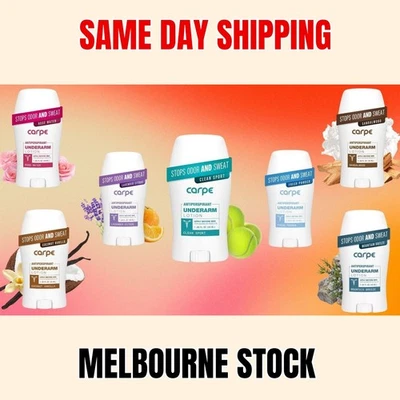 Carpe, Underarm Antiperspirant Odour & Sweat Natural Deodorant - AU STOCK! - image 1 of 4
