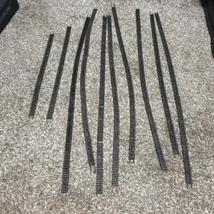 10 PIECES ATLAS NICKLE/SILVER FLEX TRACK N-SCALE Lot #2500 Code 80 - Picture 1 of 6