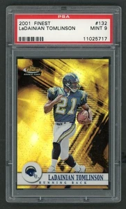 2001 Topps Finest Ladainian Tomlinson Refractor RC 198/1000 PSA 9 MINT HOF - Picture 1 of 2