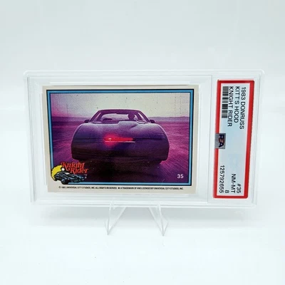 1983 Donruss Knight Rider Kitt Hood #35 PSA 8 Pop 2, 3 Higher - Image 1 of 3