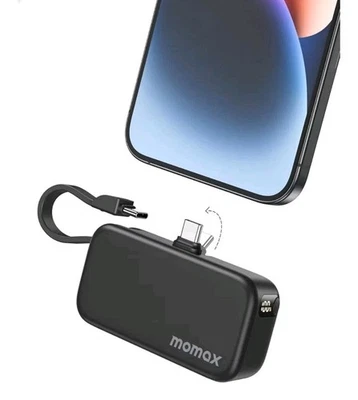 Cargador Portátil MOMAX con Enchufe Incorporado, 5000mAh Pequeño Banco de Alimentación Compatible... Foto 1 de 4