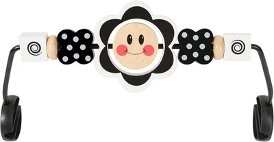 Baby Bjorn Bouncer Toy Bar, Upgrade Toy for Baby Bouncer Black and White Flower - Image 1 of 4