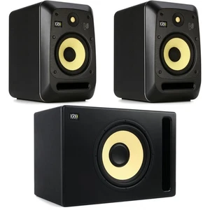 KRK V8 S4 8-inch Powered Studio Monitor Pair With S12.4 12-inch Powered Studio - Picture 1 of 1