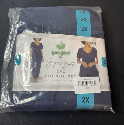 Juego de salón de 2 piezas de vellón súper suave Honeydew para mujer, 2X, nuevo con etiquetas Foto 1 de 3
