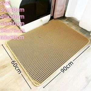 Large EVA Cat Litter Mat Double Layer Waterproof Pet Toilet Box Carpet Pad - Picture 1 of 9