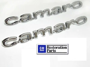 1967 Camaro " Camaro " Fender Emblem (2 Fender Set) *PAIR* Brand New - Foto 1 di 1