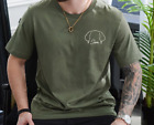 Personalisiertes Hundeohrhemd, Hund Vater Shirt, maßgeschneiderte Hundeohren 2D T-SHIRT US-Größe