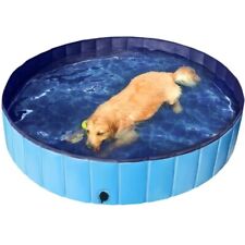 Foldable Pet Swimming Pool Wash Tub for Cats and Dogs - Convenient and Portable