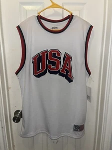 MAGLIA BASKET USA taglia GRANDE colore BIANCO nuova senza nome con etichette - Foto 1 di 10
