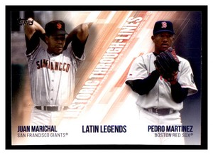 2019 Topps Historic Through-Lines #HTL-12 PEDRO MARTINEZ / JUAN MARICHAL ~F8S