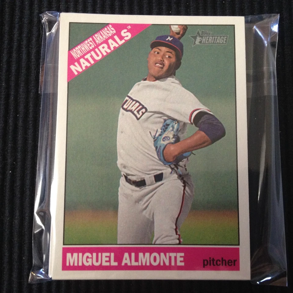 (10) 2015 TOPPS HERITAGE MINOR #162 MIGUEL ALMONTE ROOKIE LOT  NATURALS - Image 1 of 1