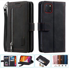 Leather Zipper Wallet Case Magnetic Flip Card For Galaxy Note10 Lite A81 M60S 