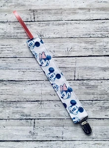 Baby Pacifier Clip Mouse Friend Newborn Girl - Picture 1 of 2