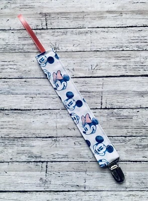 Baby Pacifier Clip Mouse Friend Newborn Girl - Image 1 of 2