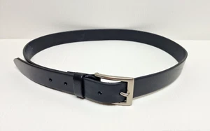 Vintage GAP Genuine Leather Belt Men's Size 34 Black Metal Buckle 177639-00-1 - Picture 1 of 8