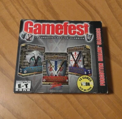 GAMEFEST 14 FORGOTTEN REALMS AD&D CLASSIC PC Games Dungeons and Dragons CDROM!!! - Image 1 of 4