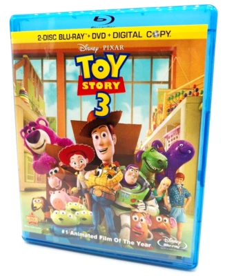 Toy Story 3 Blu-ray DVD 2010 Family Animated Adventure Pixar Disney Tom Hanks - Image 1 of 2