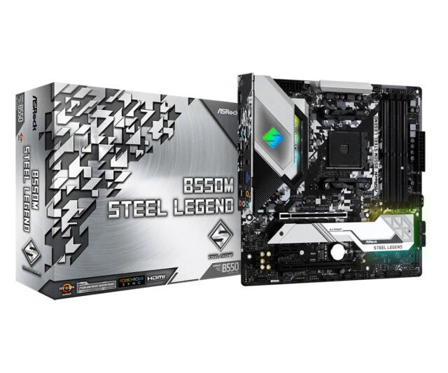 ASRock B550M Steel Legend AM4 AMD Scheda Madre - 90-MXBCU0-A0UAYZ