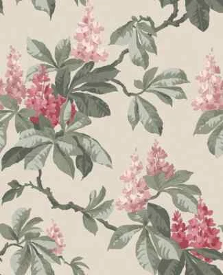 Papel de parede floral tradicional Westbury charmoso campo - Rosa 4164-M1822 - Imagem 1 de 4