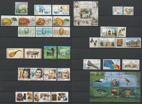 Moldova 2014 Complete year set MNH stamps, blocks, sheets Cover