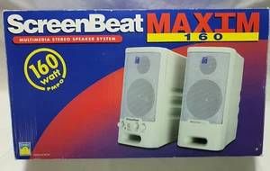 Retro Logic3 M6160 ScreenBeat MAXIM 160 Multimedia Stereo Speakers 160 Watt NEW - Picture 1 of 8